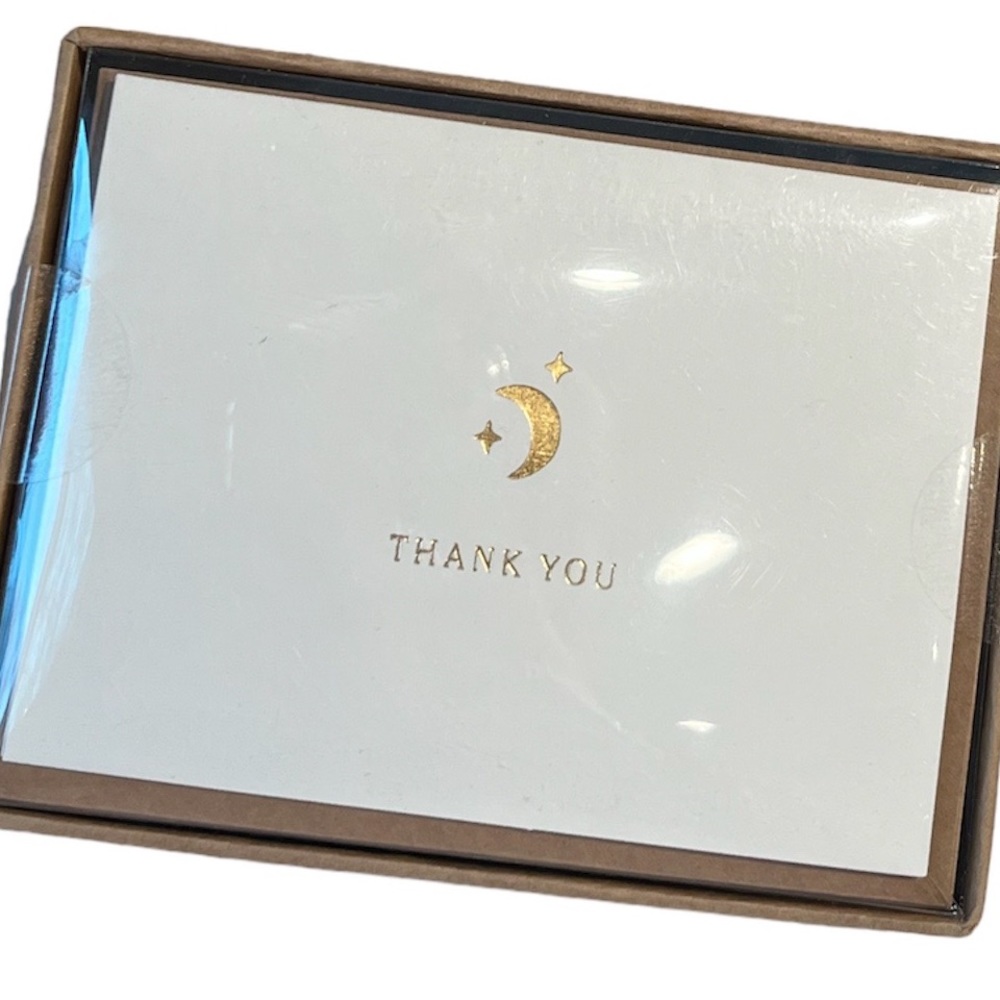 Thank You Cards & Envelopes, moon and stars